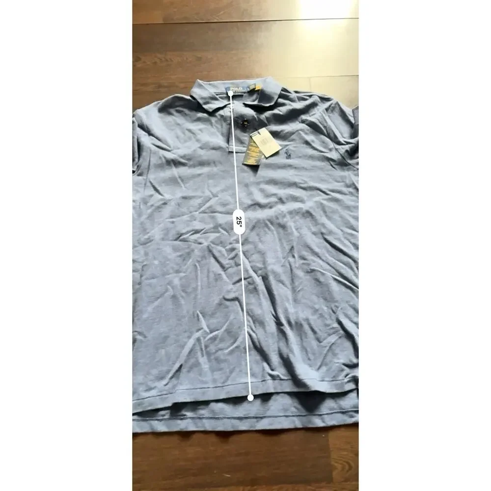 Polo Ralph Lauren Classic Fit Blue Polo Shirt L Brand New